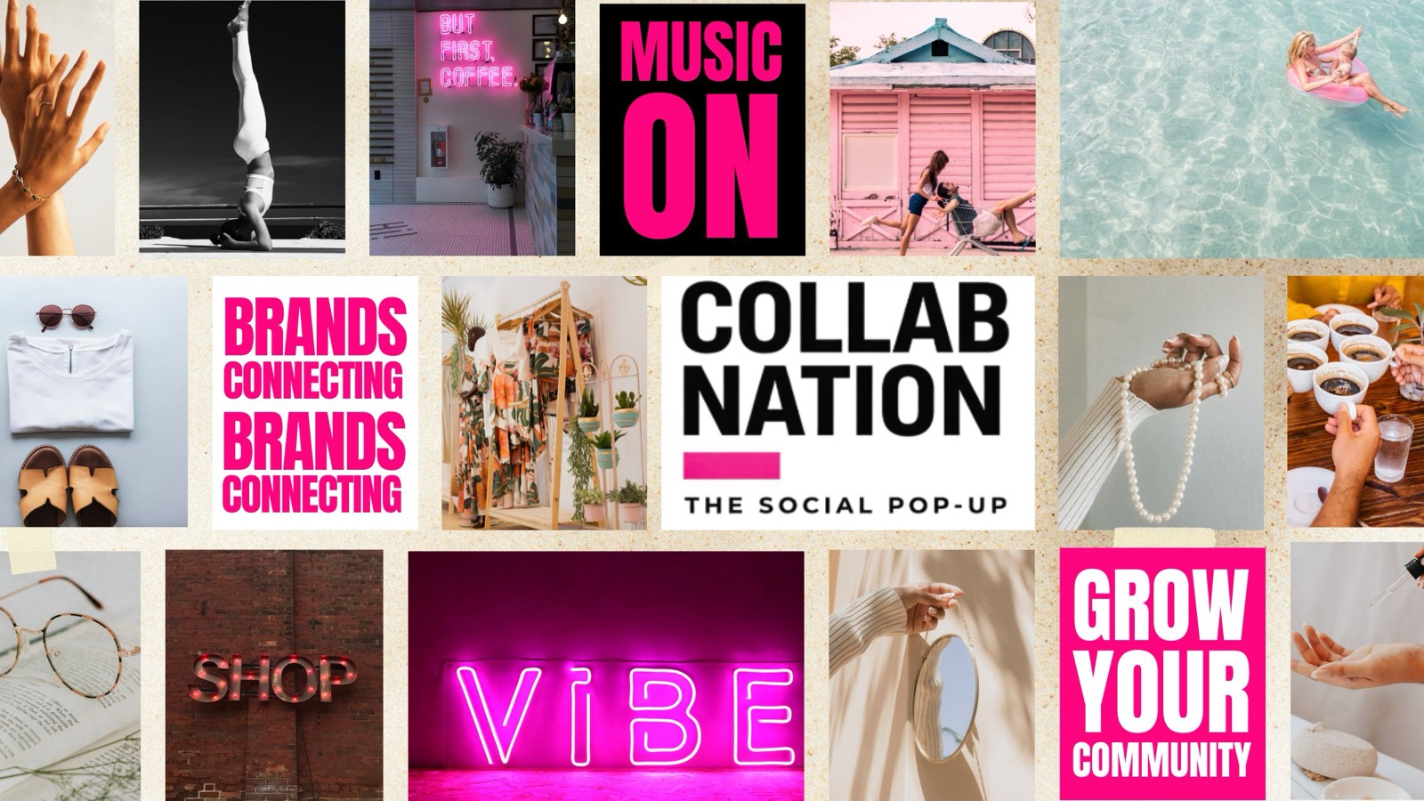 Collab Nation vibe collage